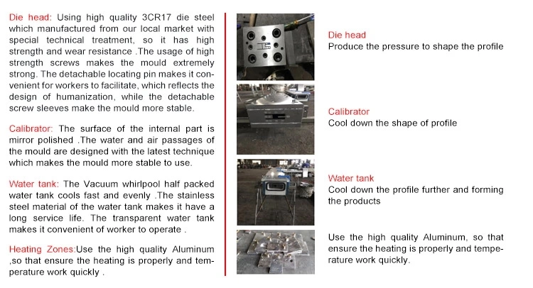 Plastic PVC PE WPC Window Door Profile Extruder Extrusion Production Machine Line